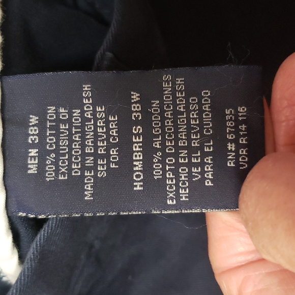 Nautica Flat Front Navy Shorts 38 EUC! - Picture 3 of 6